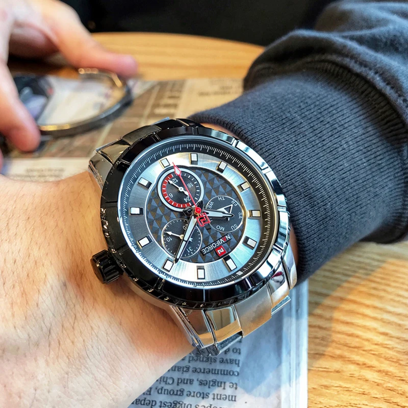 Новинка NAVIFORCE мужские классические часы Топ люксовый бренд Бизнес Мода Кварцевые водонепроницаемые спортивные часы для мужчин Relogio Masculino