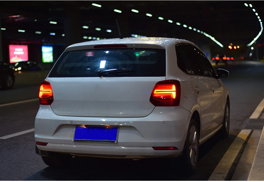 Задний светильник в сборе для Volkswagen POLO 2010- светодиодный задний светильник поворотный сигнальный тормозной светильник задний светильник