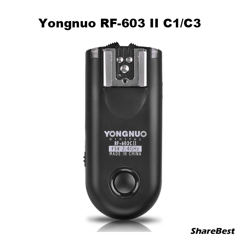 Беспроводной триггер для вспышки Yongnuo RF 603 II C1 C3 Canon DSLR 6D 7D 5D Mark III 70D 60D 650D 700D 550D|wireless