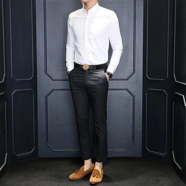 Ремень с круглой пряжкой мужской модный дизайнерский пояс из воловьей кожи