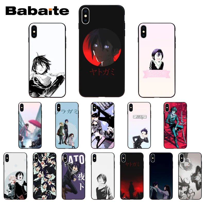 Мягкий чехол для телефона Babaite из ТПУ с аниме рисунком норагами yato iPhone X Xs Xr XsMax 10 7