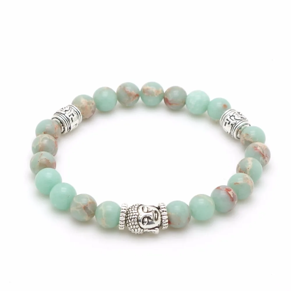 Браслет Будды из натурального камня 7 чакр браслет для йоги молитвы Bijoux