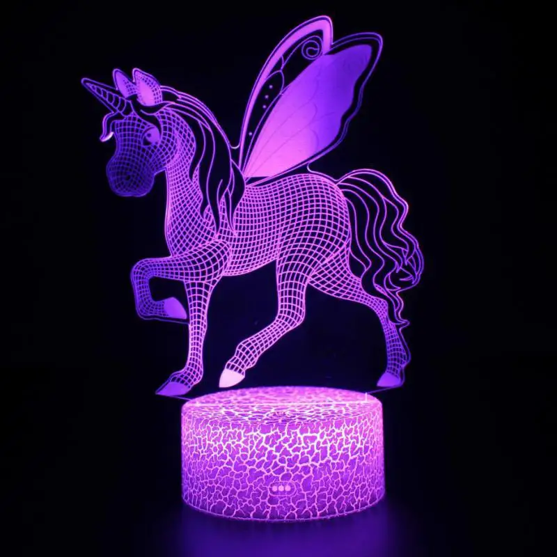 Милая мультяшная детская игрушка Acrylique Usb 3d лампа украшение для детской комнаты