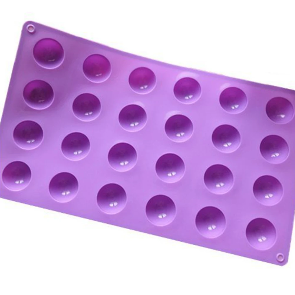 24 полости полусферической форма силиконовая ручной работы торта маффины