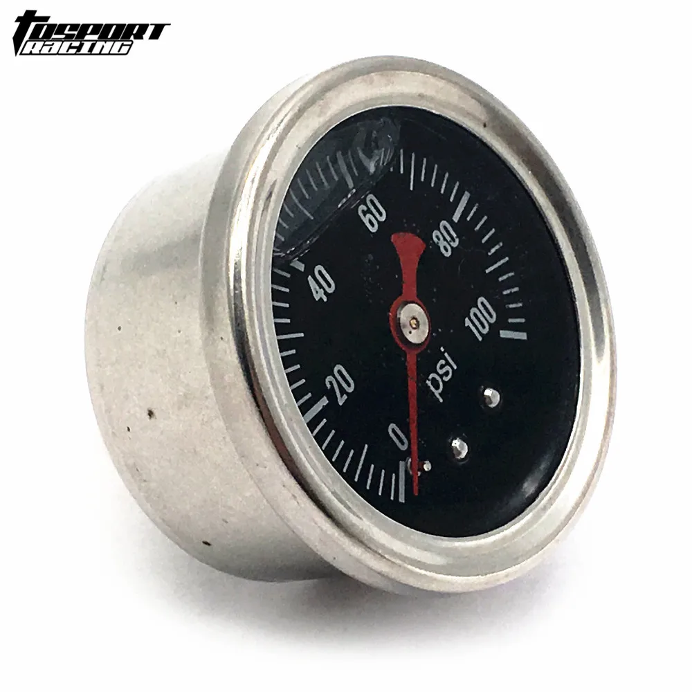 Манометр для жидкости 0 100 psi/0 160psi манометр масла черный топлива|Датчики давления