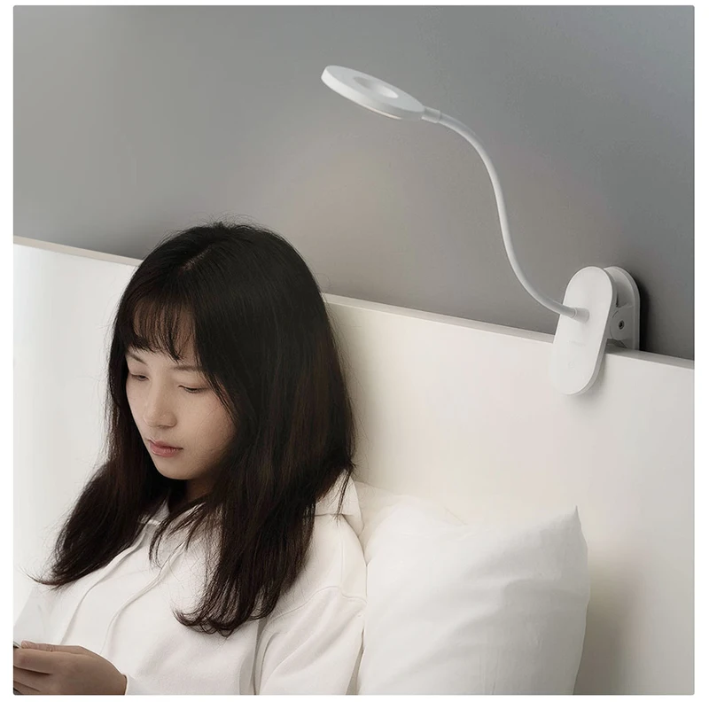 Yeelight LED Desk Lamp Clip Night Light USB Rechargeable 360 Degree Adjustable Dimming Reading For Bedroom | Электроника