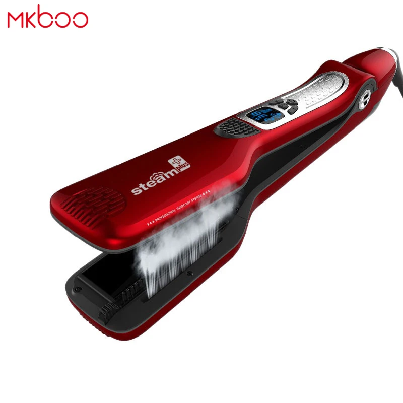 MKBOO ЖК Электрический steampod Выпрямитель для Волос Плоский волос выпрямитель