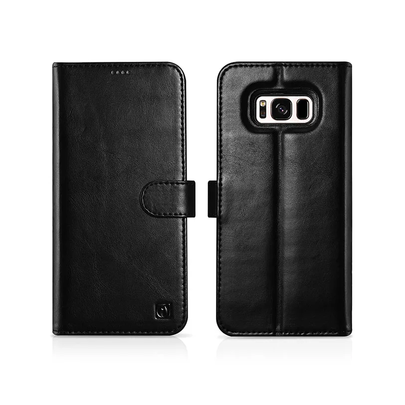 Роскошный Ультратонкий Флип-кейс 2 в 1 из натуральной кожи для Galaxy S8 Plus