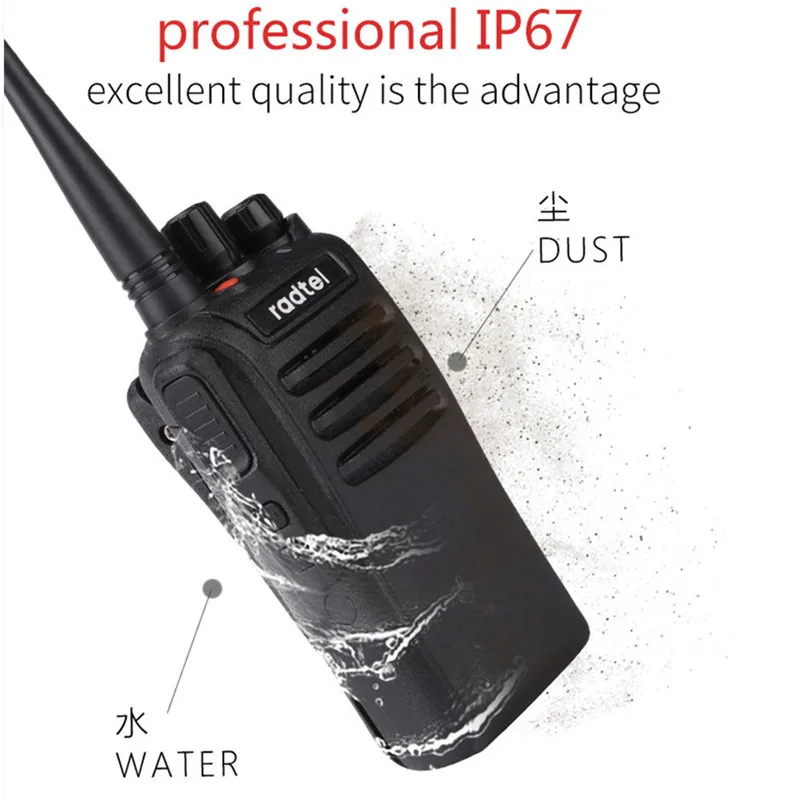 RADTEL RT 67B UHF 400 470 МГц профессиональный ручной Водонепроницаемый трансивер