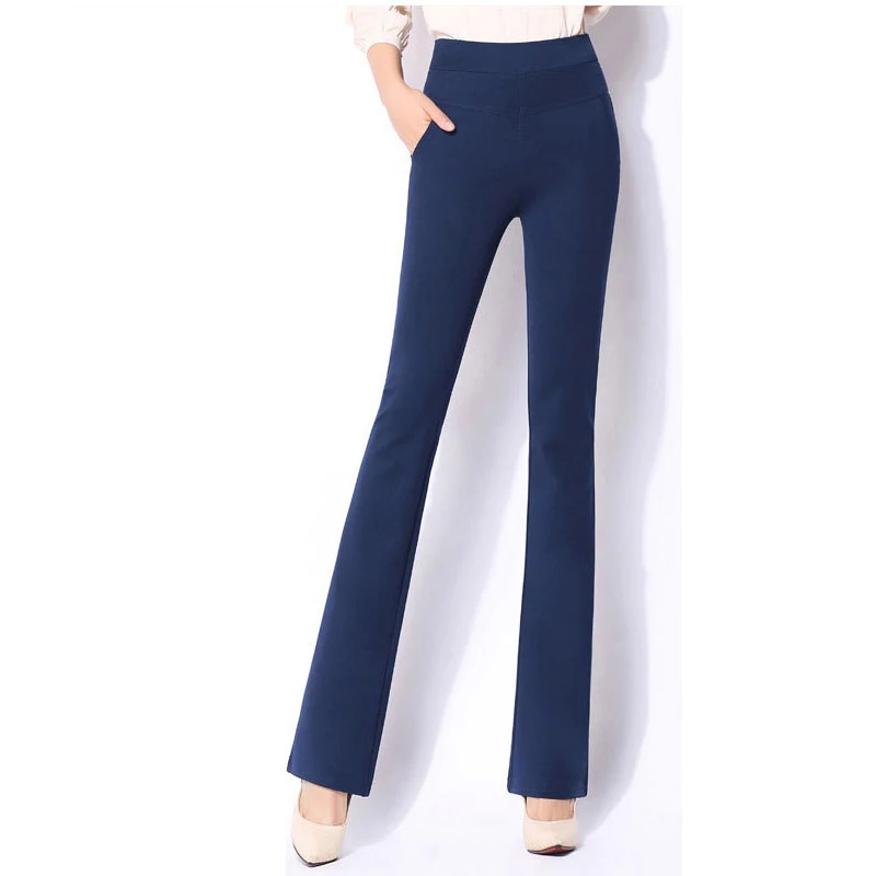 Брюки женские с высокой талией большие размеры 4XL | Женская одежда