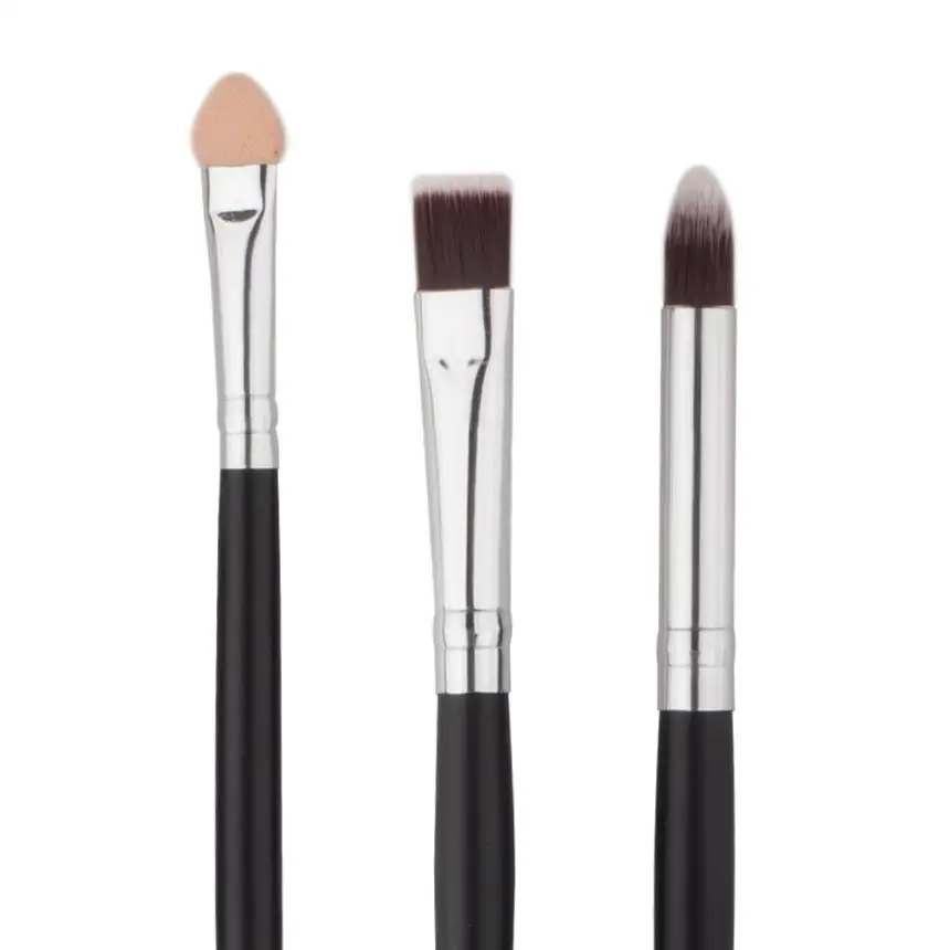 6 шт./компл. черный Pro набор кистей для макияжа Make up Косметика Кисть подводки глаз