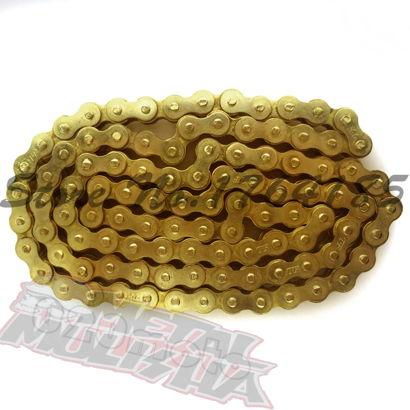 Новая сверхмощная 428 102 звенья Золотая O RING цепь 102|o-ring chain|428 chainchain |