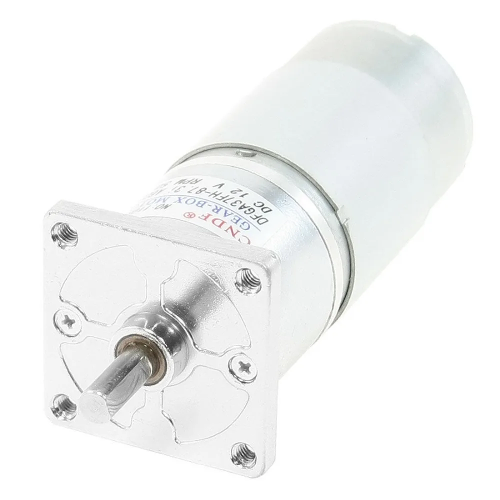 DC 12V 50RPM выходная скорость 2 Клеммы 6 мм вал Электрический мотор-редуктор |