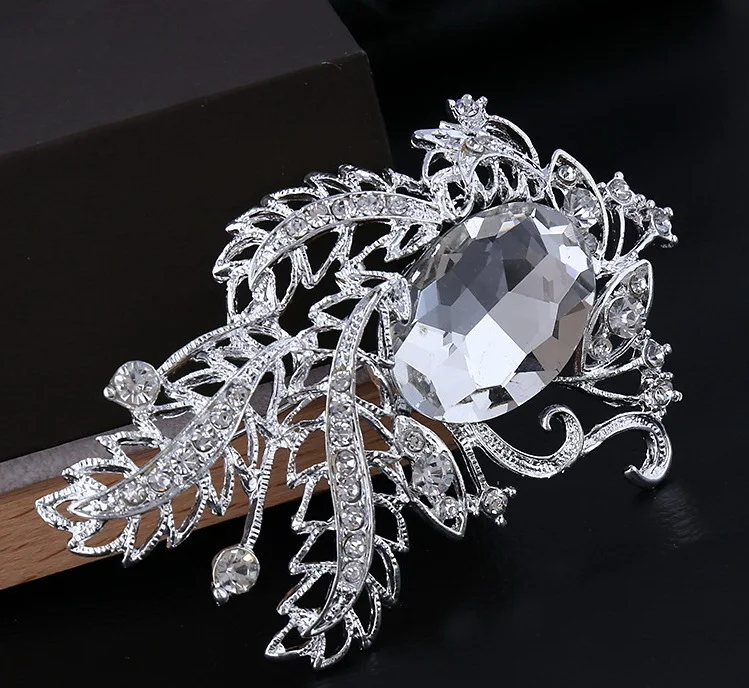 Новинка 2017 модная изящная женская булавка с полным цветочным орнаментом|rhinestone