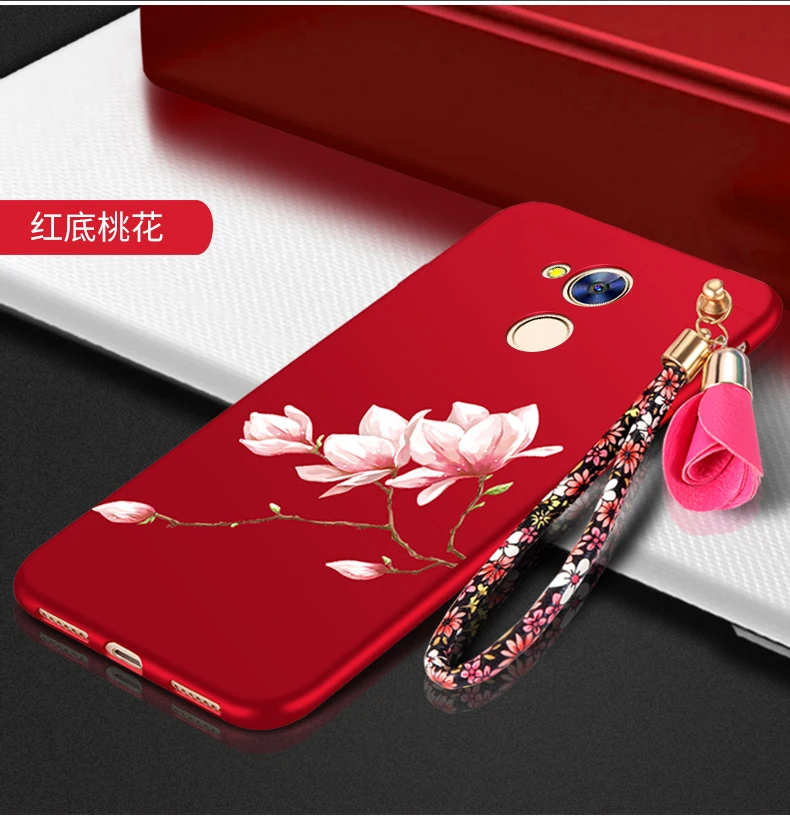 Силиконовый чехол для huawei honor 6a с объемным цветком, защитный чехол для мобильного телефона, чехол для huawei honor 6a dli-tl20 dli-al10, мягкий чехол из ТПУ