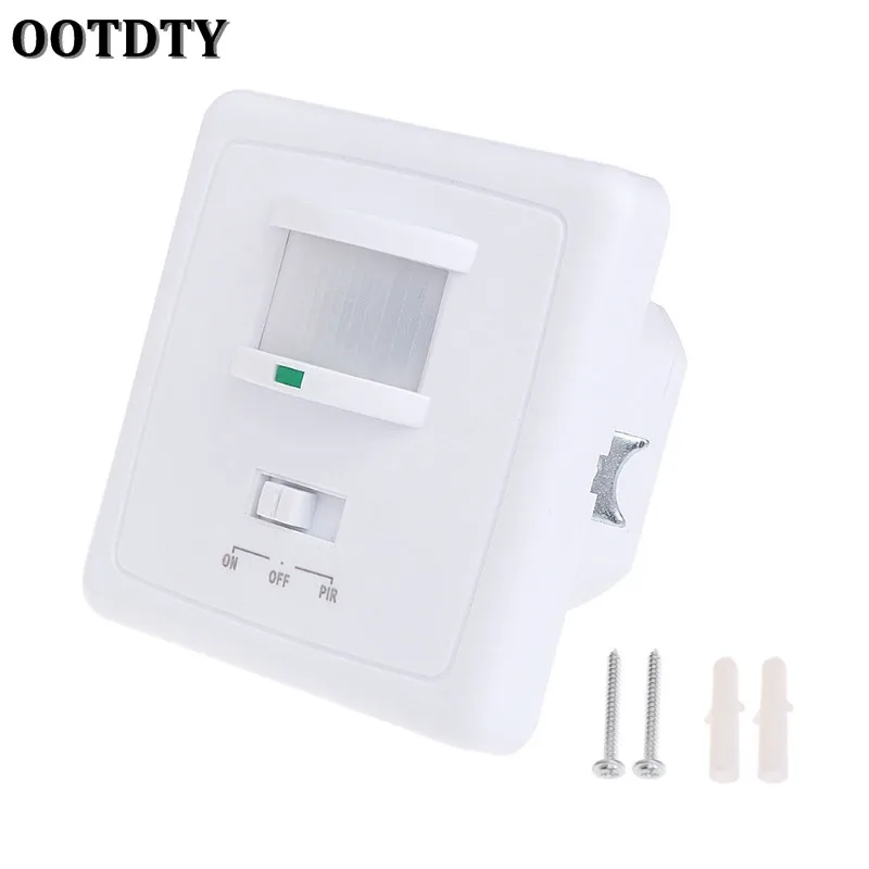 OOTDTY 220-240 В AC настенный 9 м автоматический PIR инфракрасный светодиодный датчик движения переключатель