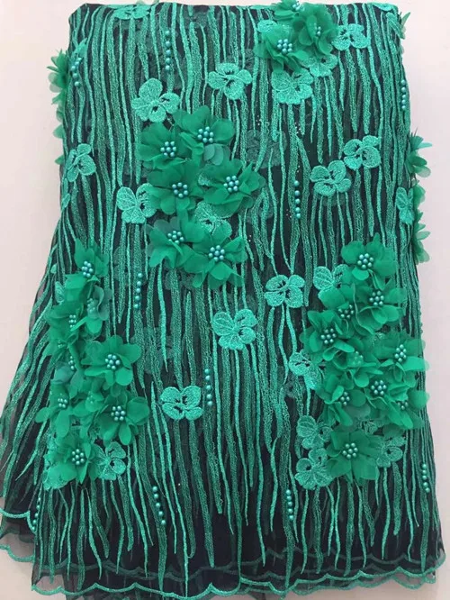 Бесплатная доставка (5 ярдов/шт) Бордовый зеленый цвет Африканский французский