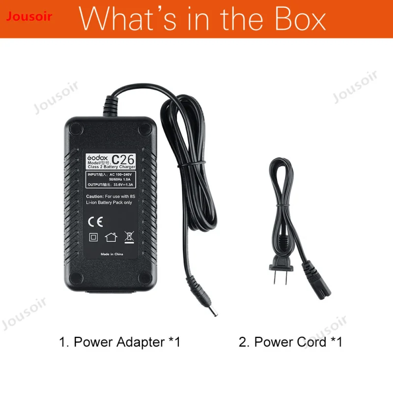 Зарядное устройство Godox C26 AC для AD600 Pro/AD600Pro Li on Battery WB26 адаптер питания Вспышка