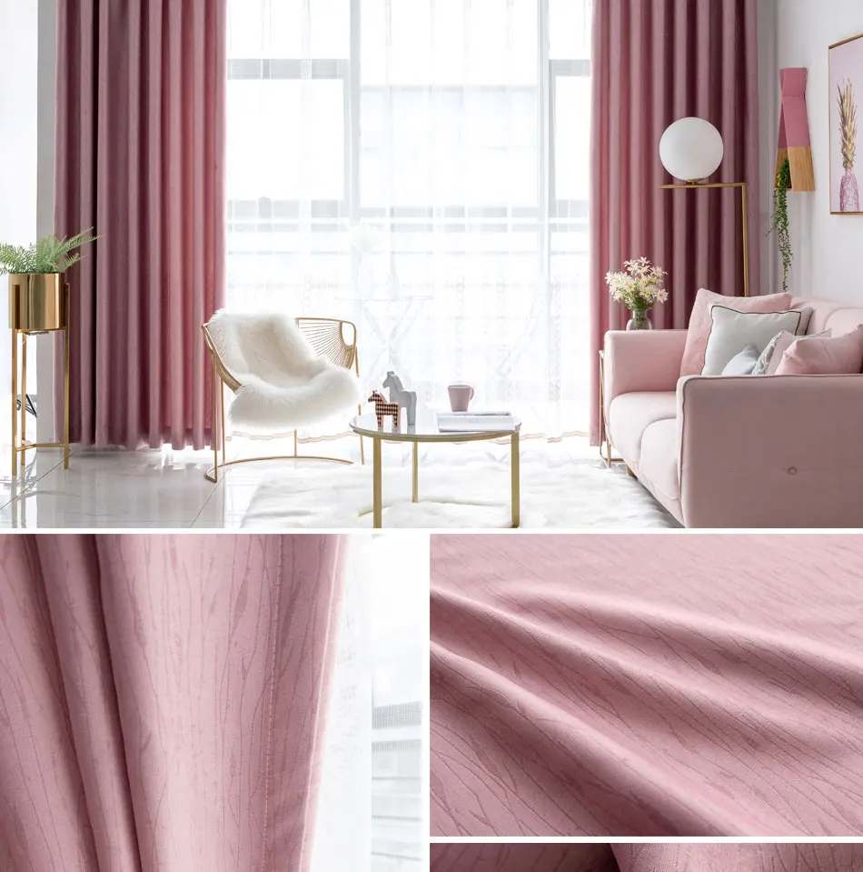 DSinterior 80%-90% затемнение плотные шторы блэкаут однотонные затемненные шторы для окна гостиной спальни под заказ