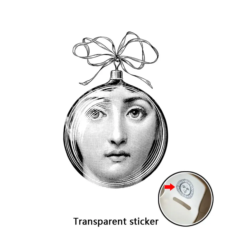 133 NO.113-140 дизайнерские обои Fornasetti, прозрачные наклейки на стену для украшения стен, гостиной, 1 шт - Цвет: 133