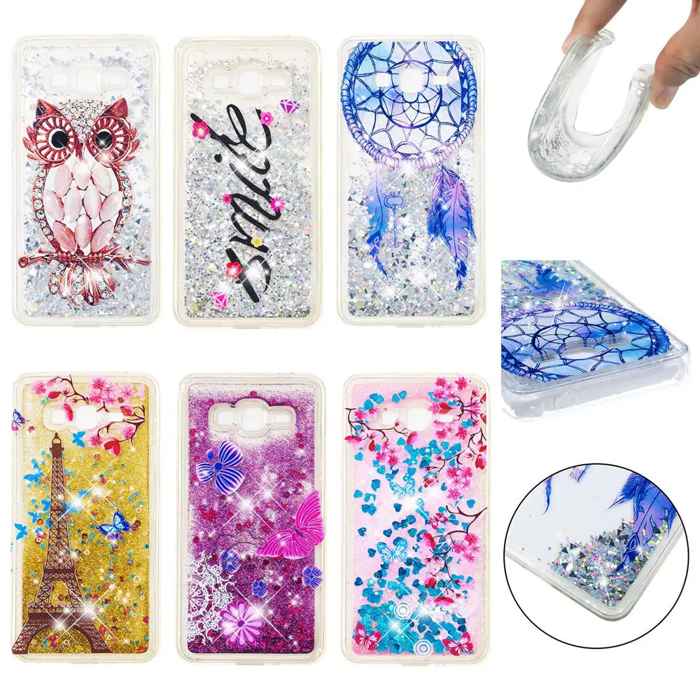 Quicksand Case for Samsung Galaxy Grand Prime VE SM G531 G531H G531H/DS G531F Dynamic Liquid Phone Cover SM-G531H SM-G531H/DS |