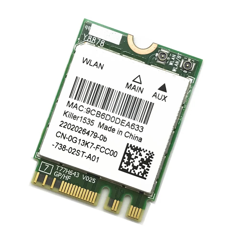 Для Bigfoot Killer Wireless AC 1535 Atheros QCNFA364A NGFF двухдиапазонный 802.11ac M.2 беспроводная карта +