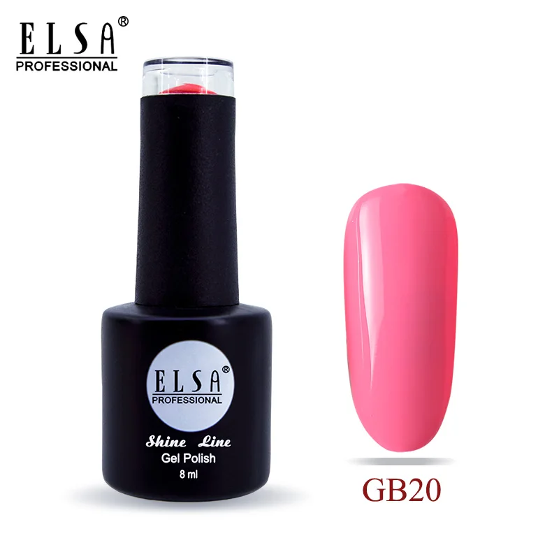 GB20 Elsa 8 мл Гель-лак для ногтей для маникюра полуперманентный Vernis верхнее покрытие УФ светодиодный Гель-лак впитывающийся художественный Гель-лак для ногтей - Цвет: GB20