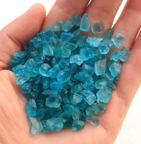 Редкий Натуральный Необработанный Синий Апатит 100 г высококачественный