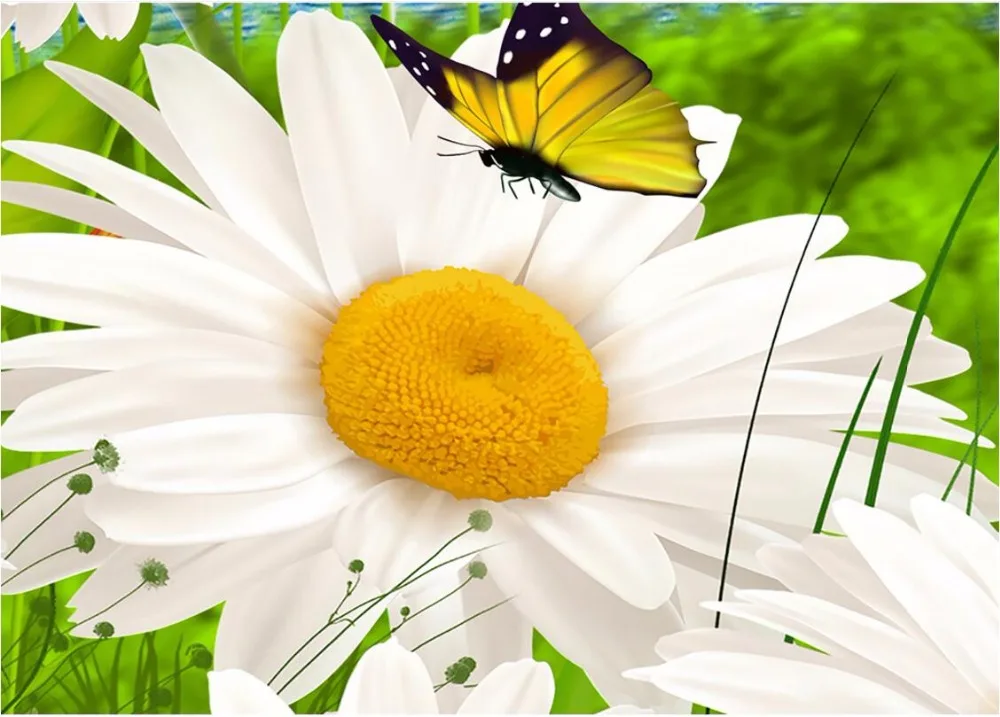 Настенные 3d обои сделай сам для фотографирования комнат пейзаж Радужный остров