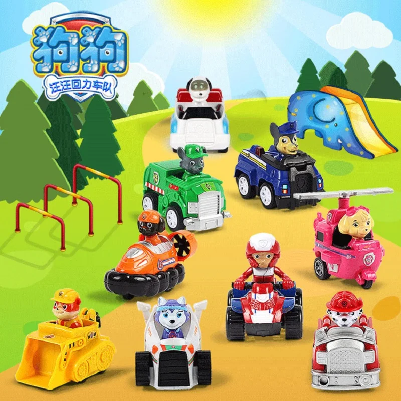 Paw Patrol собака Щенячий патруль автомобиль Patrulla Canina экшн-фигурки виниловая кукла игрушка для детей Детские игрушки подарочный набор