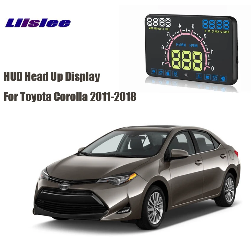 Liislee интерфейс E350 для Toyota Corolla 2011 2018HUD дисплей автомобиля Стайлинг Hud Дисплей