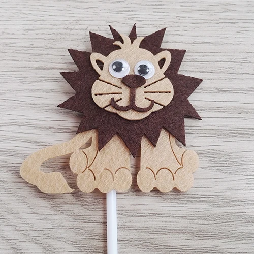 5 шт. украшения для торта в виде животных сафари тропический лес Topper фламинго