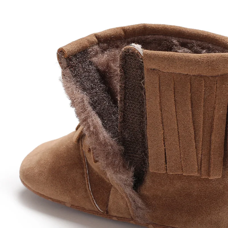 

New Brand Baby Infant Toddler Newborn Shoes Boots Cute Girls Soft Sole Tassels Walking Shoes Baby Boots Shoes