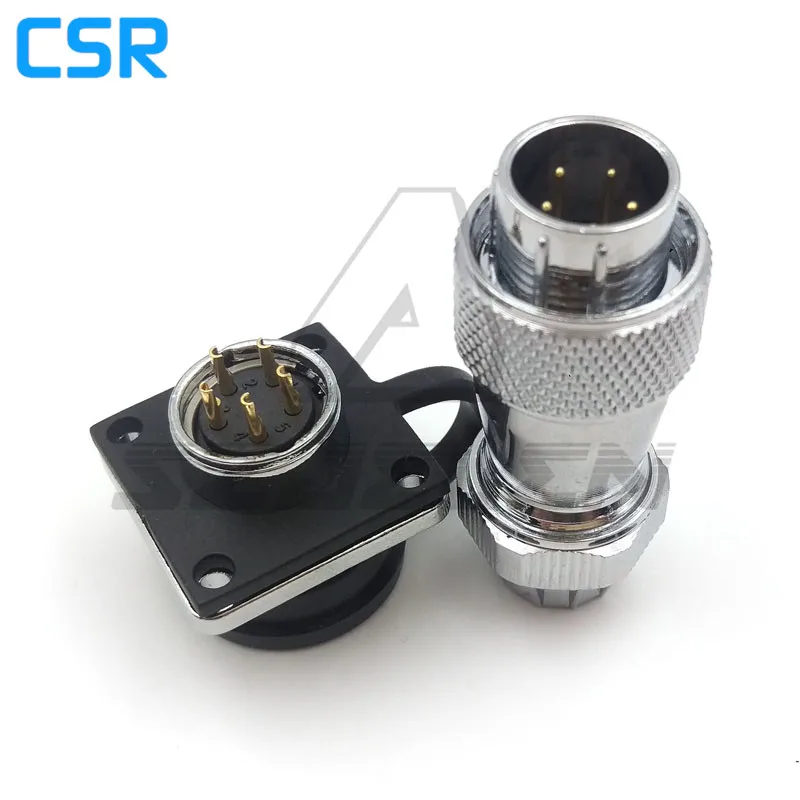 Серия WS16 водонепроницаемый 5 контактный разъем и розетка промышленная