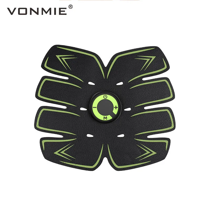 

VONMIE электро Estimulador Muscular S5C06 живот вибрирующий для похудения Пояс целлюлит десятки USB аккумуляторная машина EMS тренажер