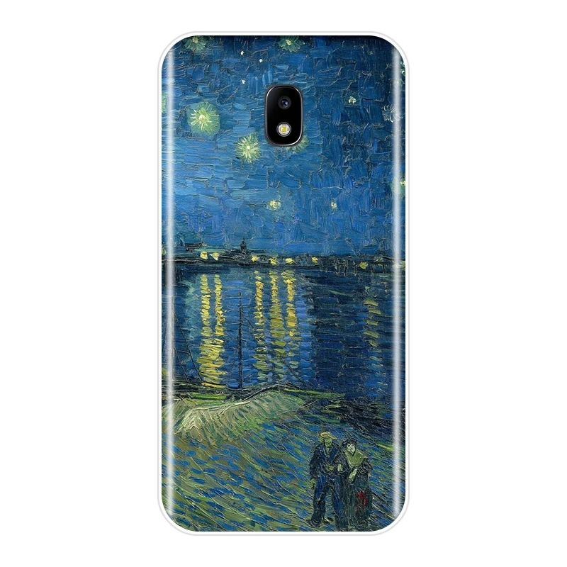 Для samsung Galaxy J4 J6 J8 плюс Чехол для телефона из силикона Ван Гог задняя крышка для samsung J3 J5 J7 J2 J5 J7 премьер-Чехол - Цвет: No.8