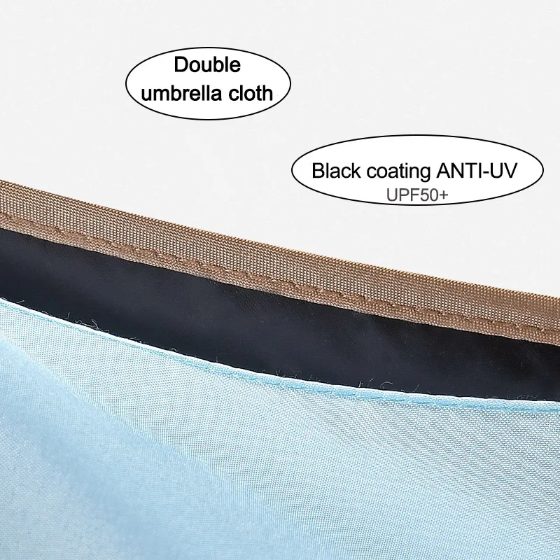 Зонт-дождевик с защитой от УФ-лучей для женщин и девушек двойной складной