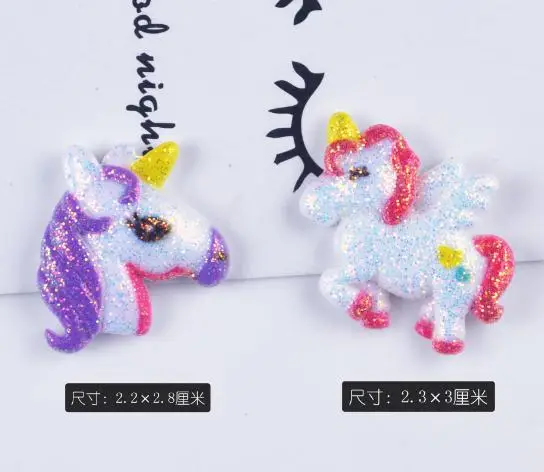 3style Kawaii Trendy Small handicraft 100pcs Flatback Resin unicorn DIY decoration Center Crafts resin Scrapbooking materials | Дом и сад