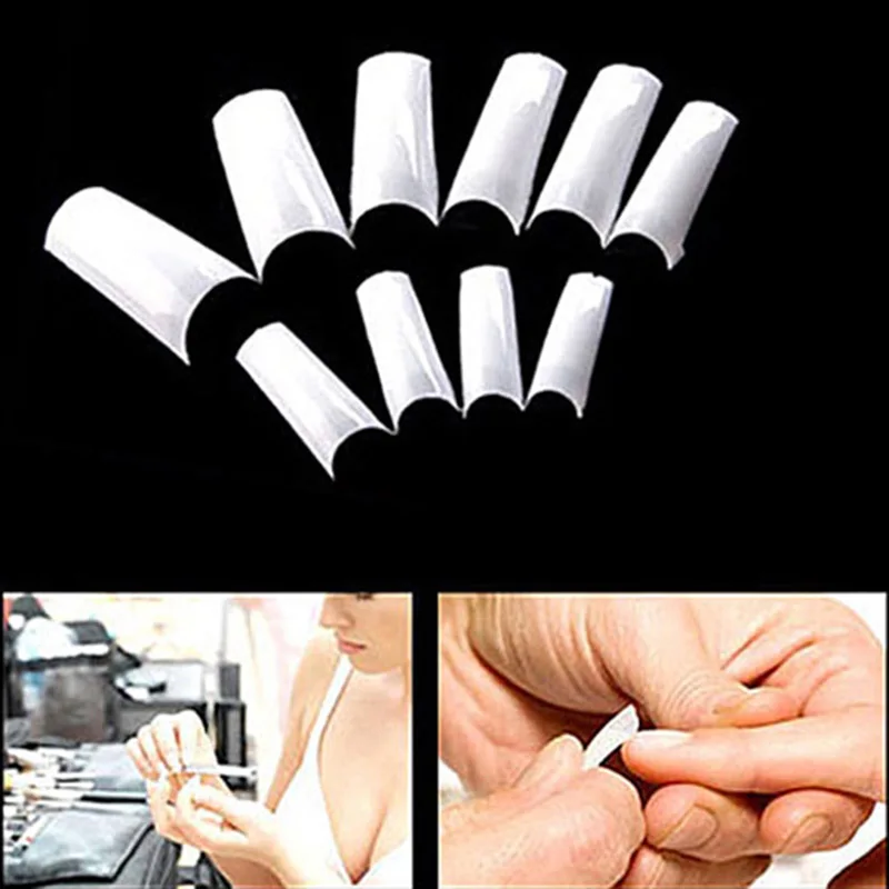 500 шт./компл. накладные ногти из акрила для французского маникюра искусственные 88