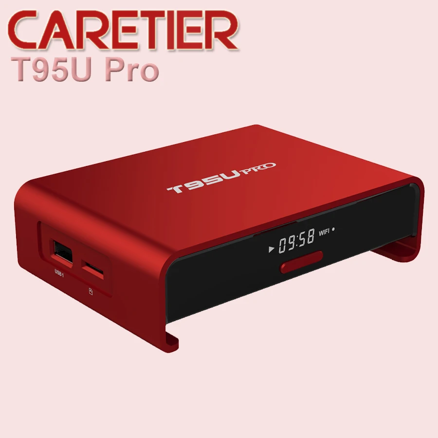 1 шт. T95U PRO Android 7 Smart ТВ Box Amlogic S912 Octa core ARM Cortex A53 2 ГБ/16 ГБ двухдиапазонный Wi Fi VP9 H.265 UHD 4