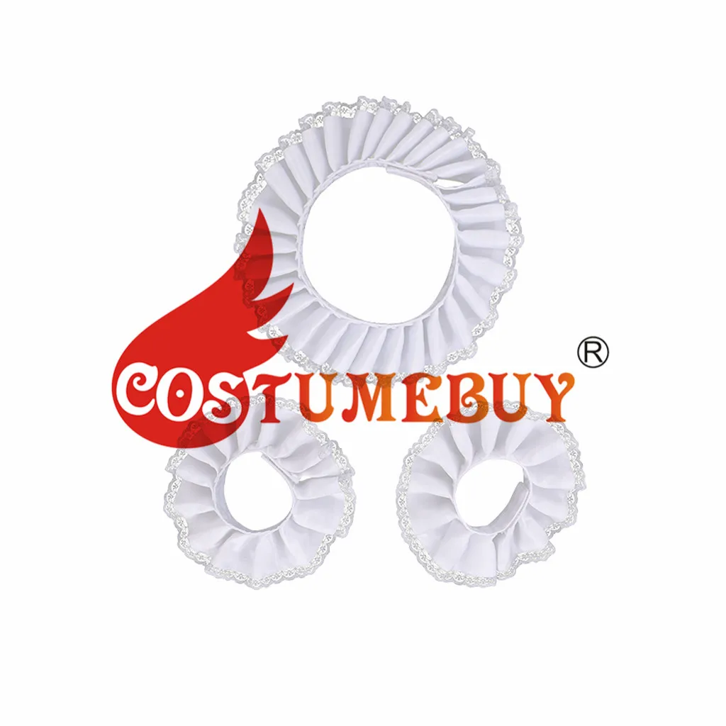 CostumeBuy средневековый Тюдор елизабетанский воротник манжеты отряд самоубийц Джокер Куинн Bad Girls воротник наручные манжеты L920
