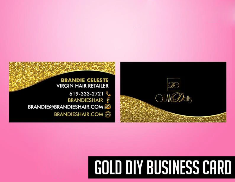 Индивидуальный золотой комплект для брендинга волос листовка бирка обмотка