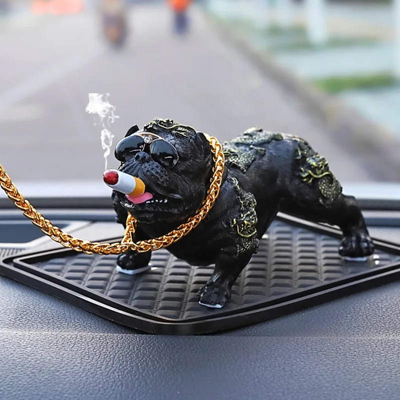 Новая версия крутой бульдог полимерные Автомобильные украшения игрушки для