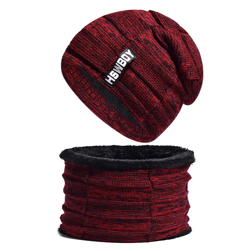 MNKNCL зимняя шапка Skullies Beanies зимние шапки для мужчин и женщин шерстяной шарф Шапка