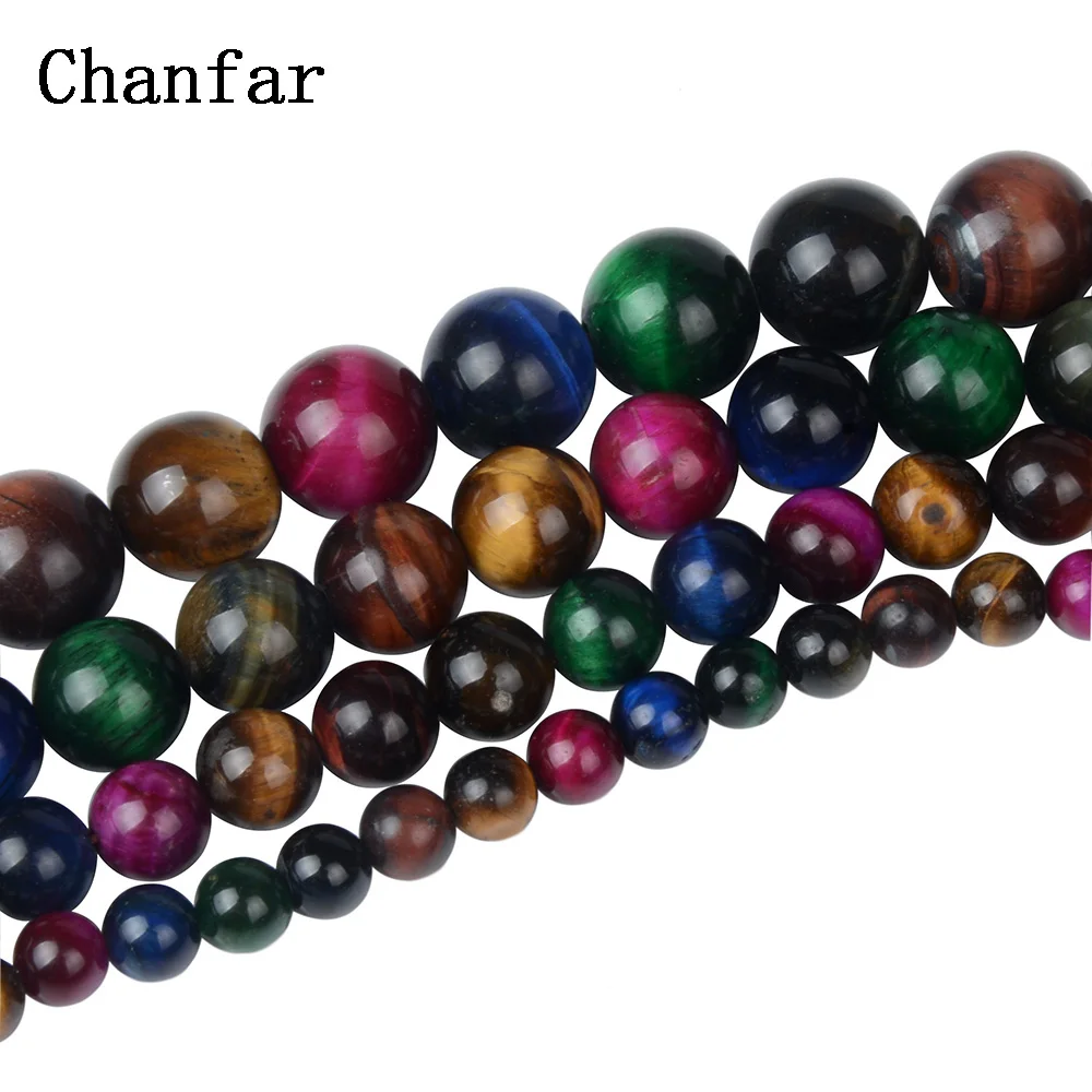 

Multi-Color Tiger Eye Natural Stone Beads for Bracelet Making Beads 6 8 10 12mm