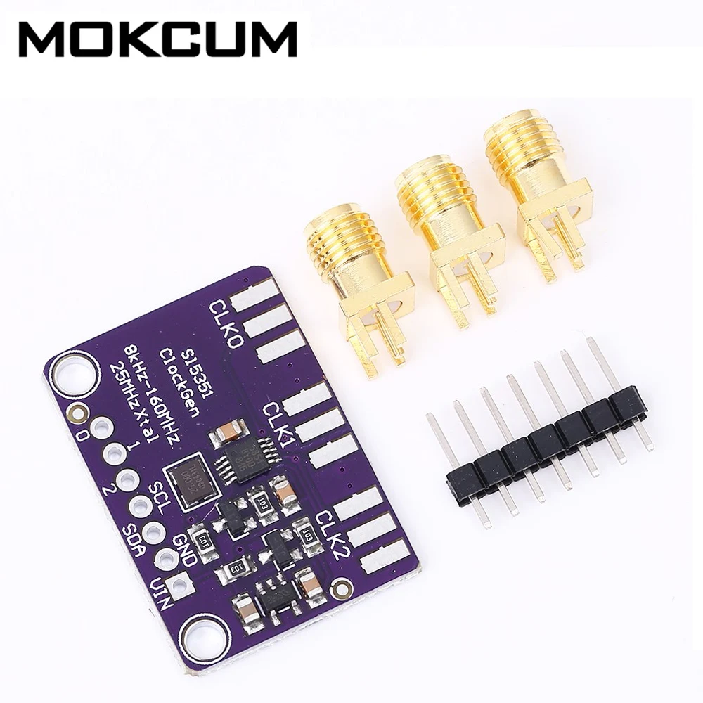 Si5351A IIC I2C 25 МГц генератор частоты сигнала Breakout Board 8 кГц до 160 часов|Генераторы