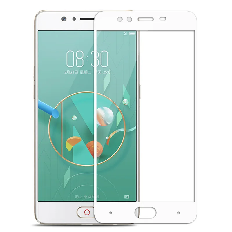 Закаленное стекло с полным покрытием для ZTE Nubia M2 Lite 2 шт. защитная пленка экрана