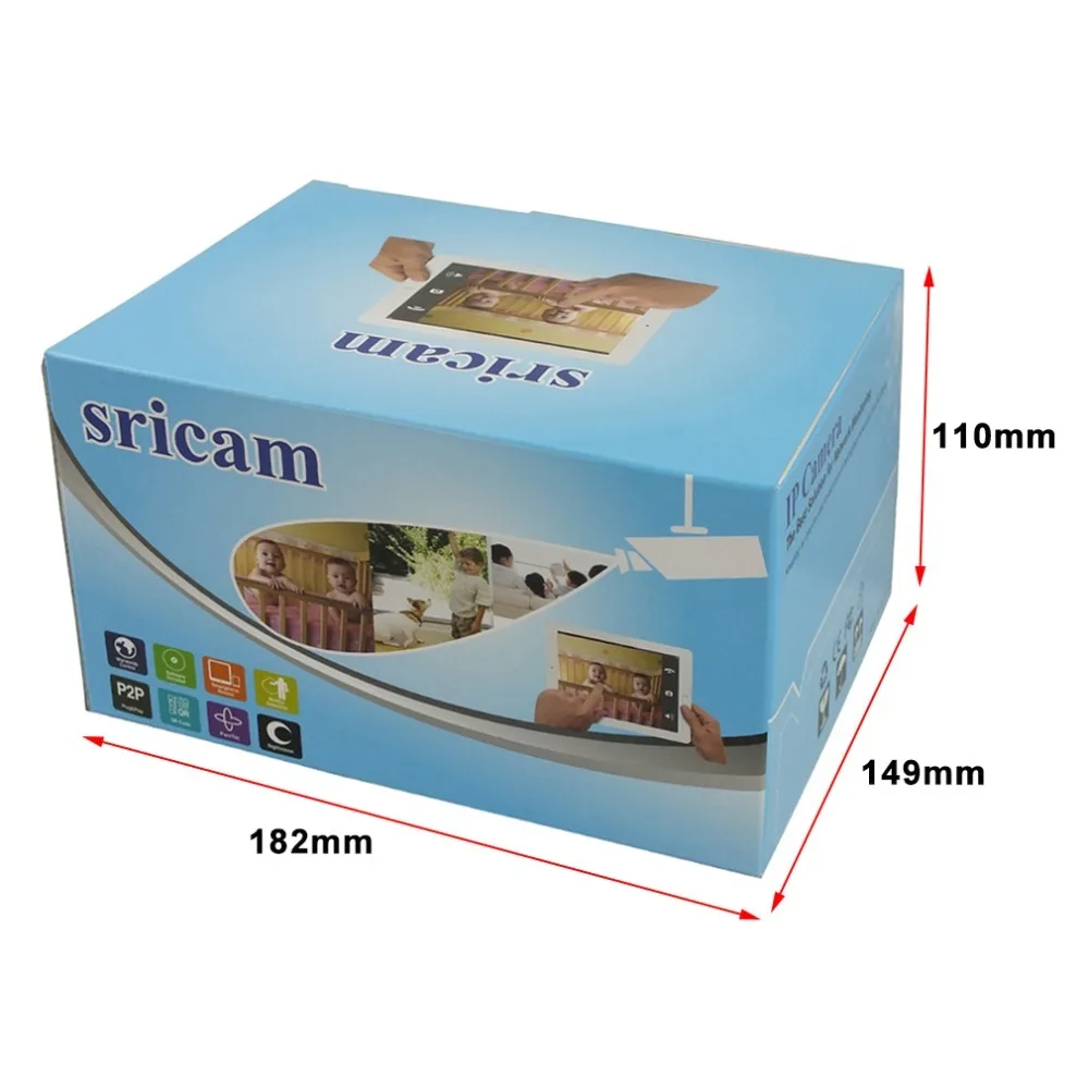 Sricam 720P IP камера беспроводная wifi 720P домашняя камера безопасности Onvif P2P пульт дистанционного управления для телефона 1.0мп камера видеонаблюдения CCTV
