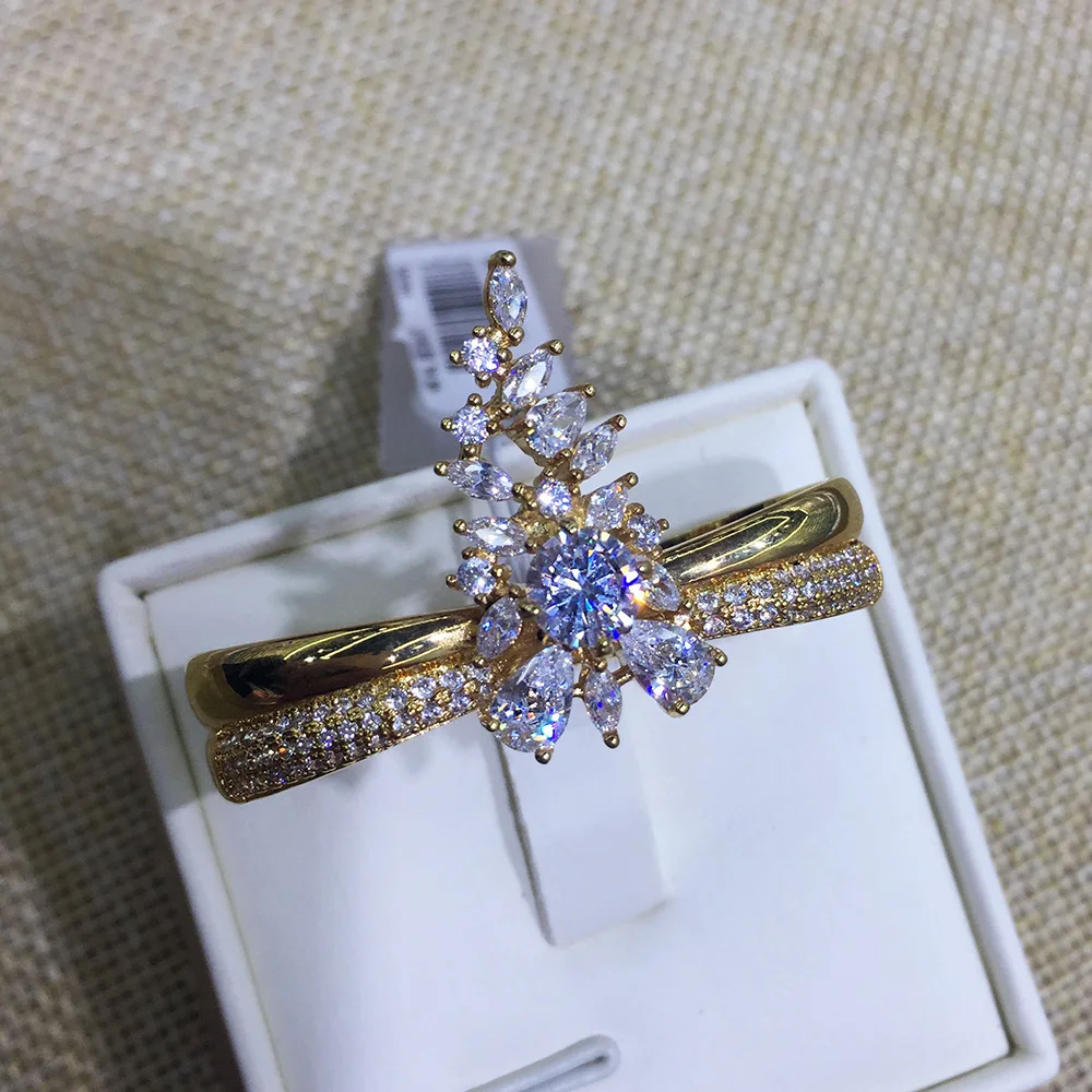 GODKI покрывало с двумя пальцами кольцо на кончик пальца занавес фианитами