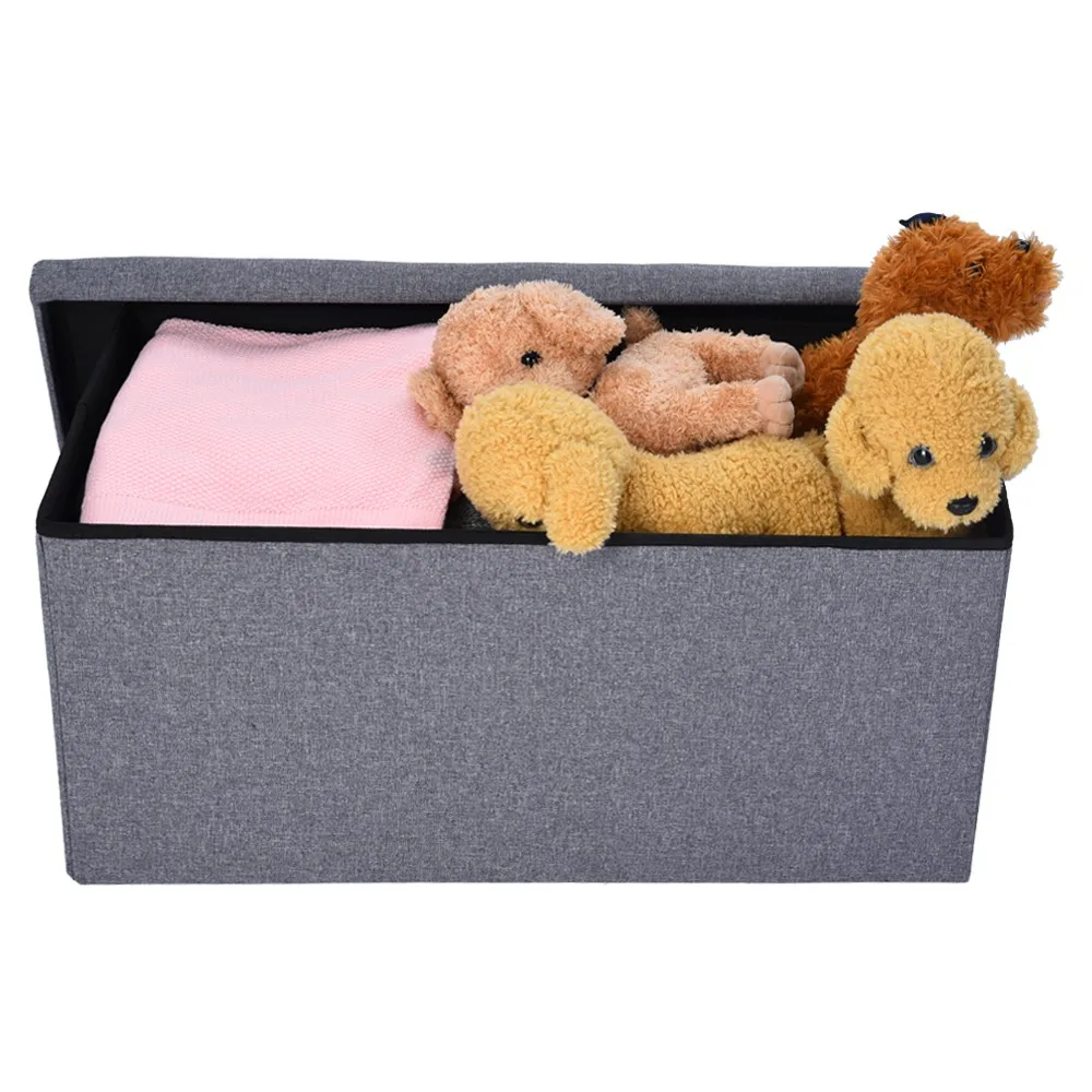 76x38x5 см сиденье сильная грузоподъемность Pouffe ящик для хранения кубической формы белье для дома и офиса Многофункциональный складной стул
